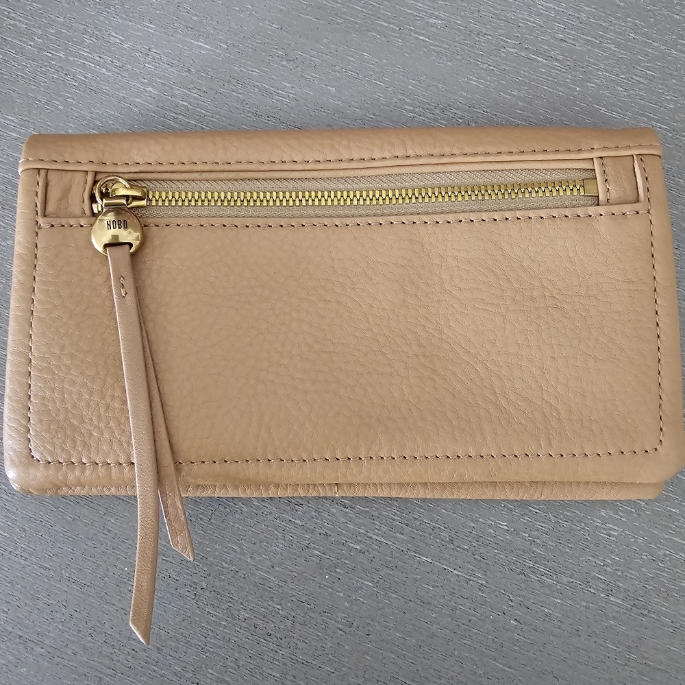 Hobo Zip Bifold Continental Wallet Lumen/sand NEW